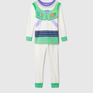 GAP Kids Buzz Lightyear Pajama Set - Green and White